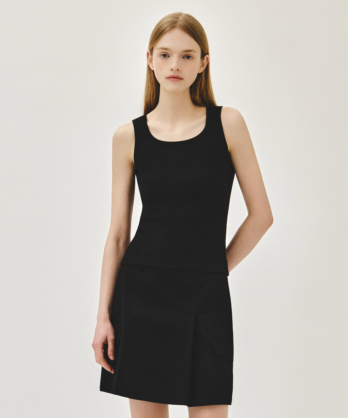 Marithe & Francois Girbaud - Regular Logo Sleeveless (Black) product image 1 | TRAB K-Fashion Australia