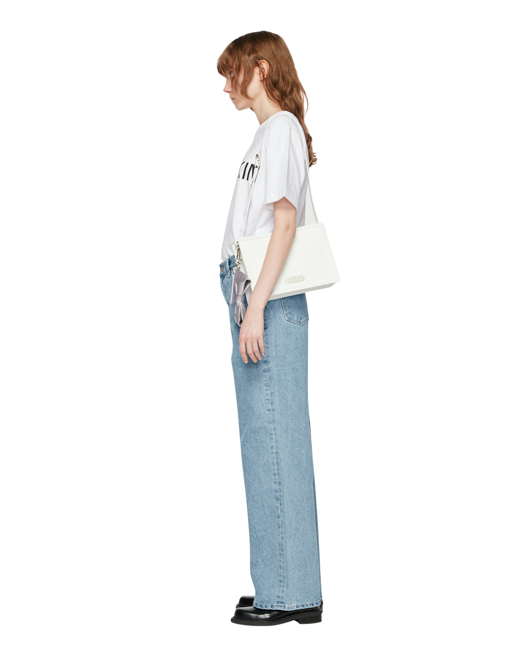 Kimhe Kim - Label Wide Denim (White) product image 3 | TRAB K-Fashion Australia