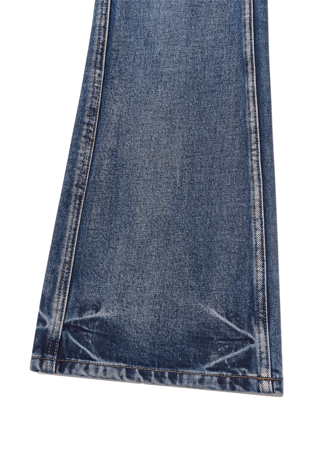 Matin Kim - Deep Washed Semi Boots Cut Denim Pants (Blue) product image 5 | TRAB K-Fashion Australia