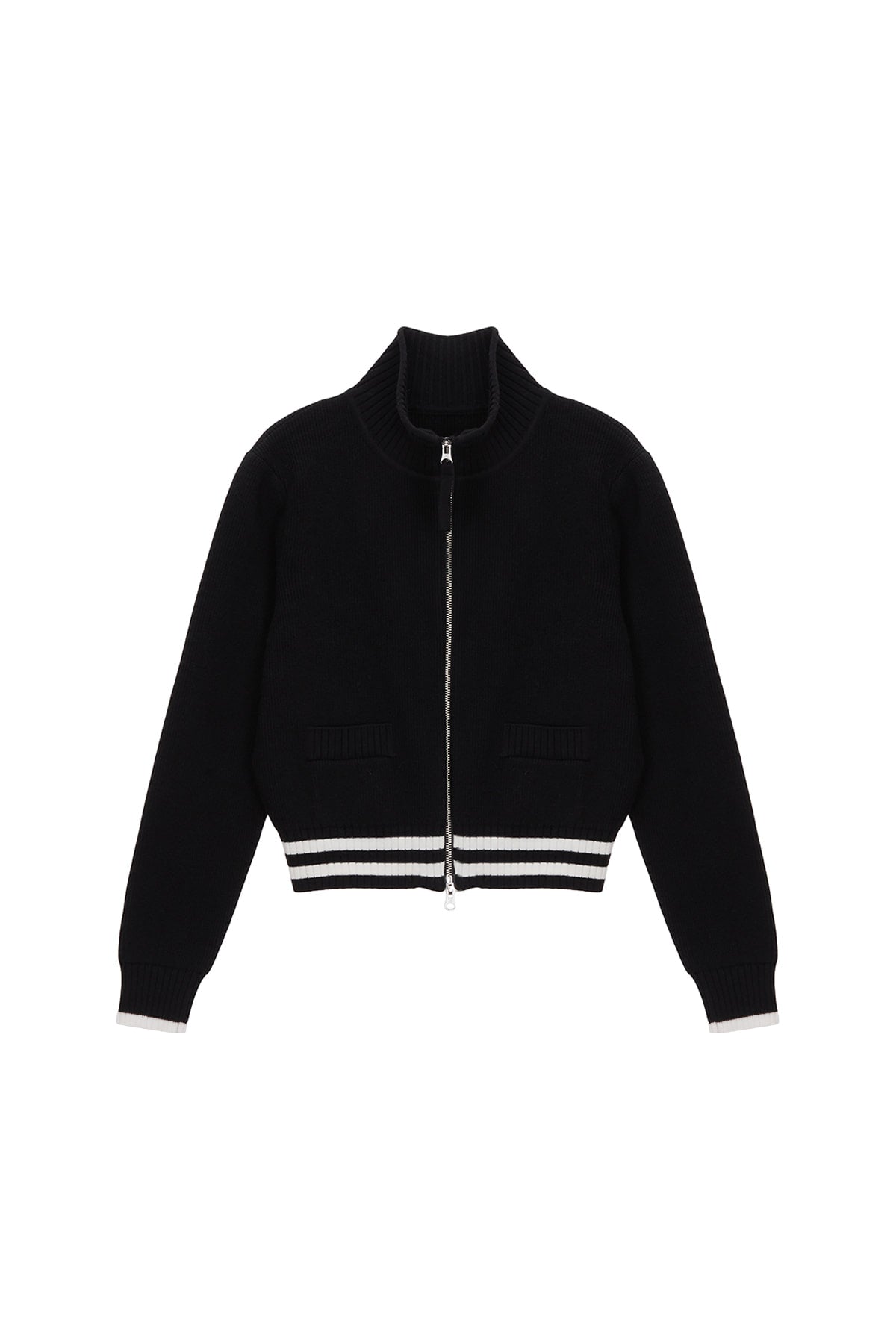 Matin Kim - Spell Point Stripe Knit Cardigan (Black) product image 5 | TRAB K-Fashion Australia