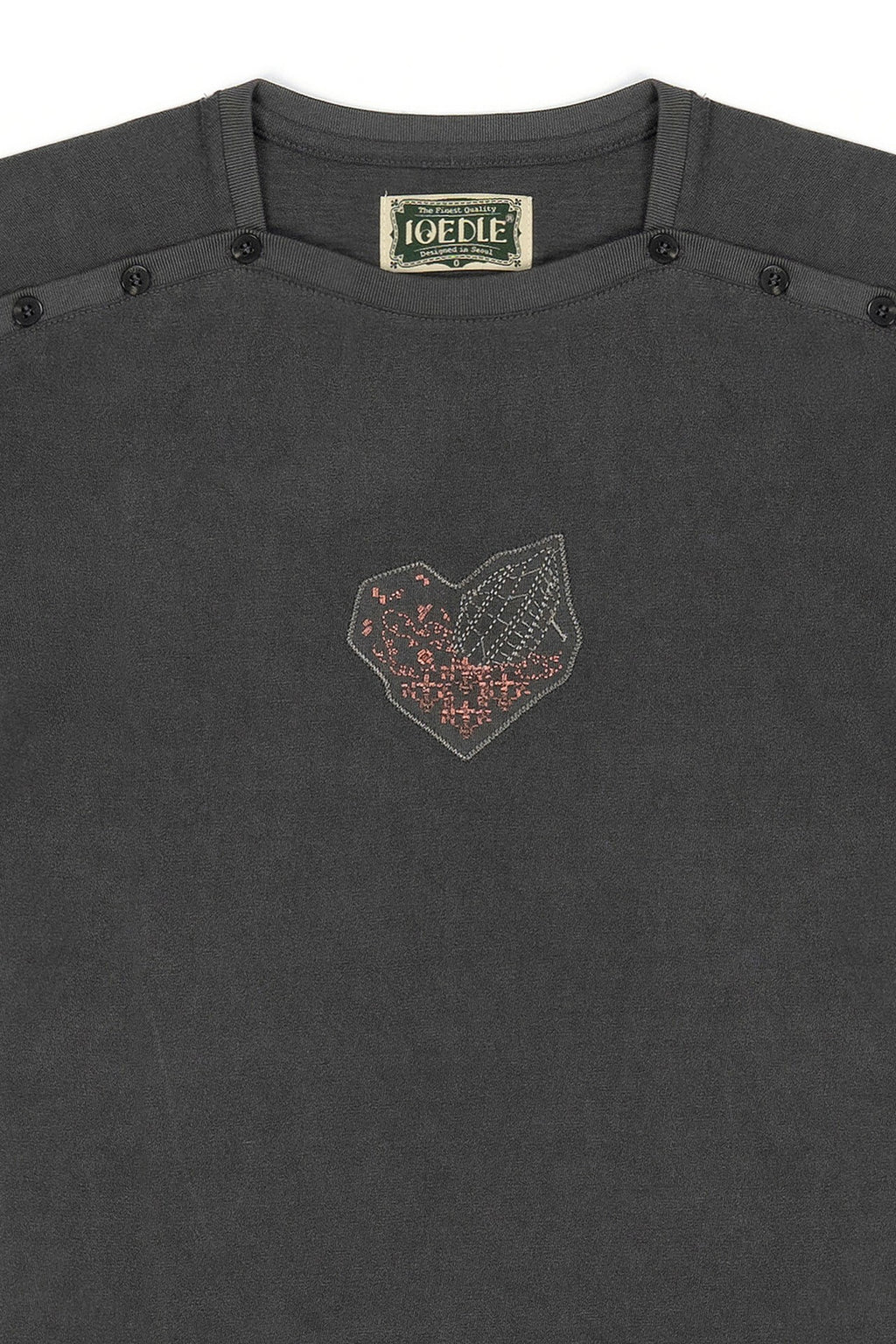 Ioedle - Instant Fastening T-Shirt (Charcoal) product image 5 | TRAB K-Fashion Australia