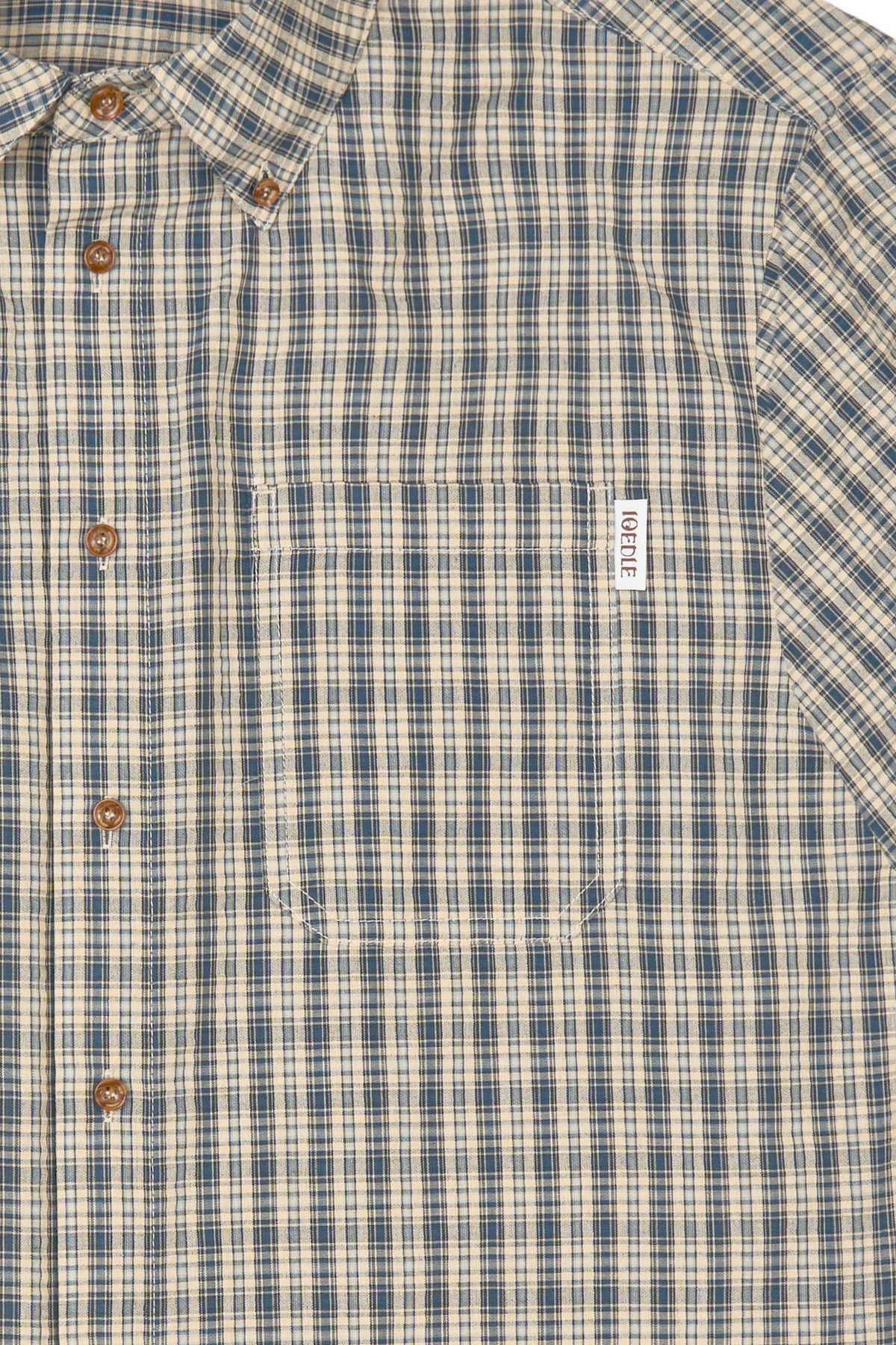 Ioedle - Rocket Slit Short Sleeve Shirt (Blue) product image 6 | TRAB K-Fashion Australia