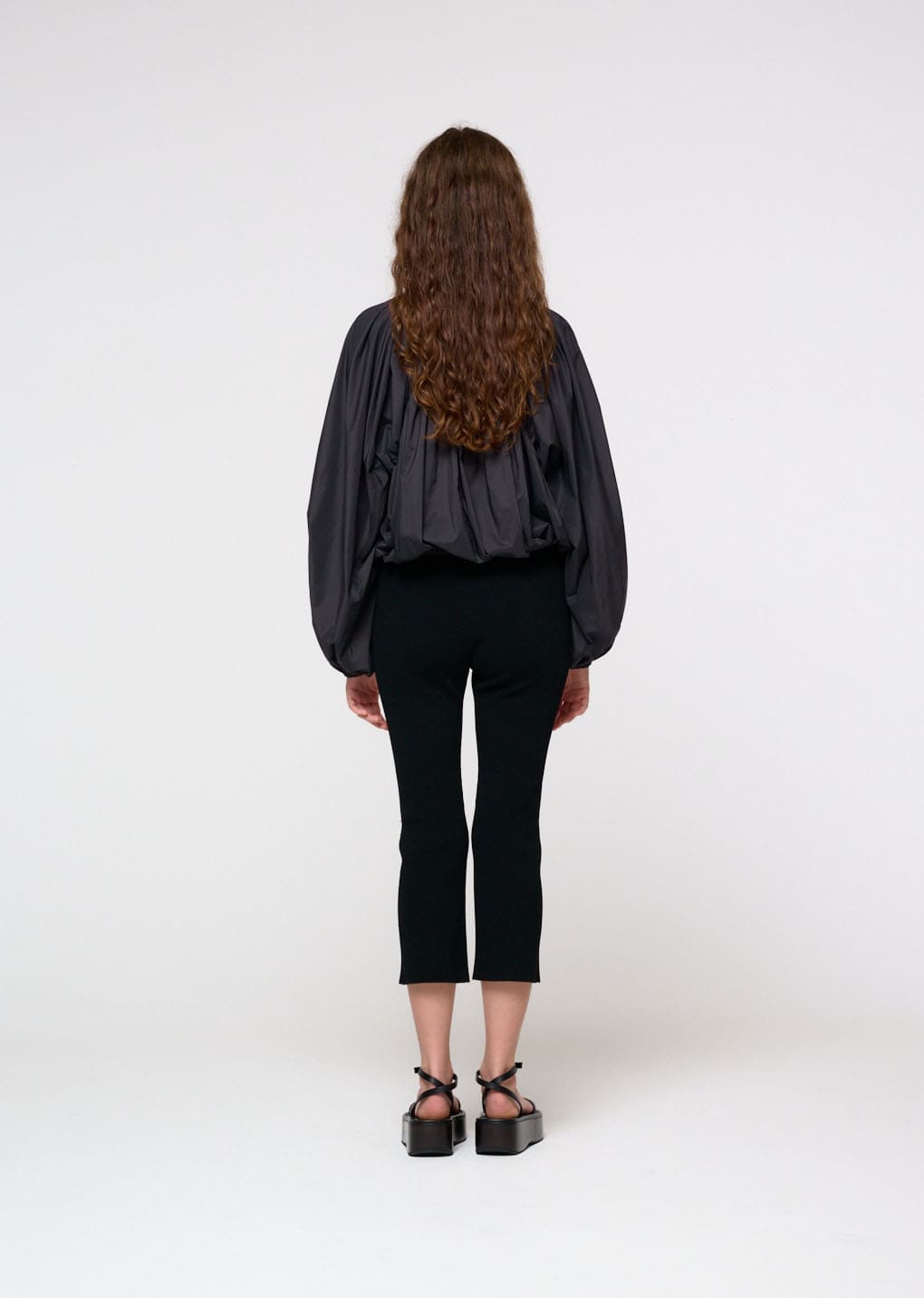 Amomento - Nylon Shirring Jumper (Charcoal) product image 4 | TRAB K-Fashion Australia