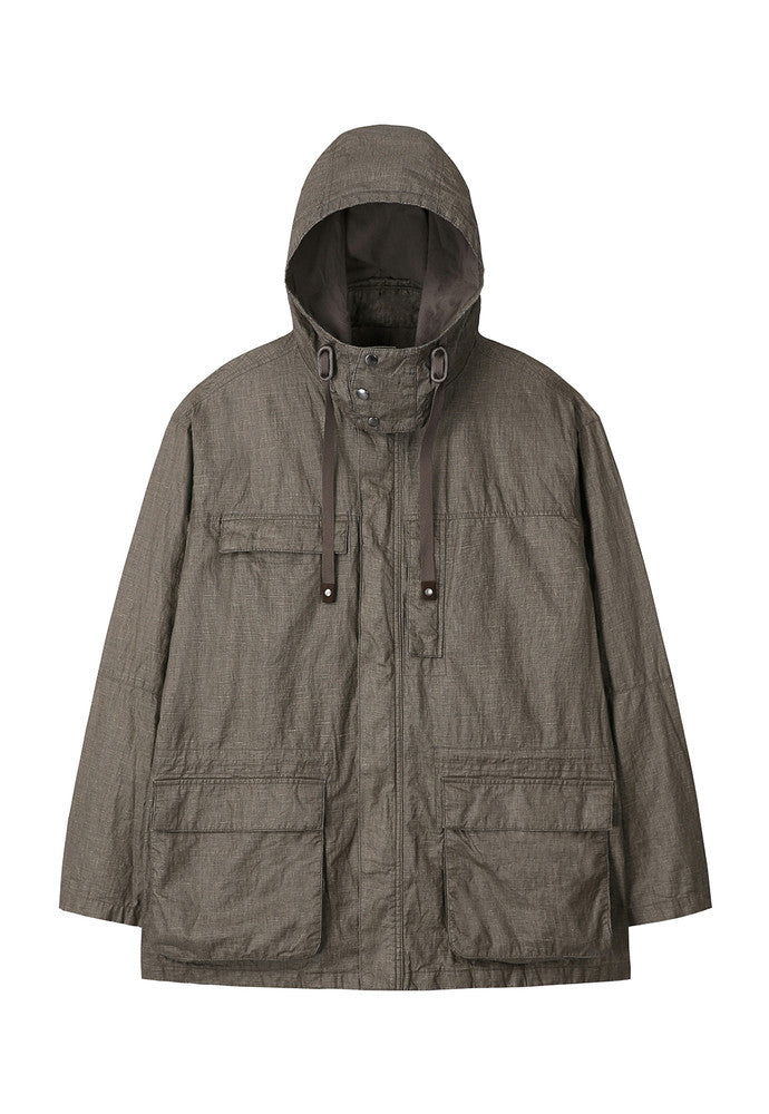 Art if acts - Linen Rain Parka (Wood) product image 8 | TRAB K-Fashion Australia