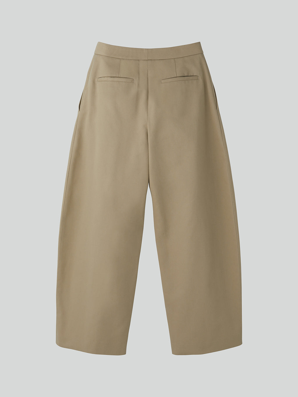 Recto - High-Rise Curved Legs Pants (Khaki Beige) product image 9 | TRAB K-Fashion Australia