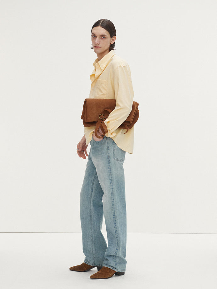 Tonywack - Straight-Leg Denim Jeans (Washed Light Blue) product image 1 | TRAB K-Fashion Australia