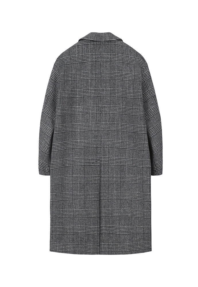 Tonywack - Mac Overcoat (Black / White Glen Check) product image 7 | TRAB K-Fashion Australia