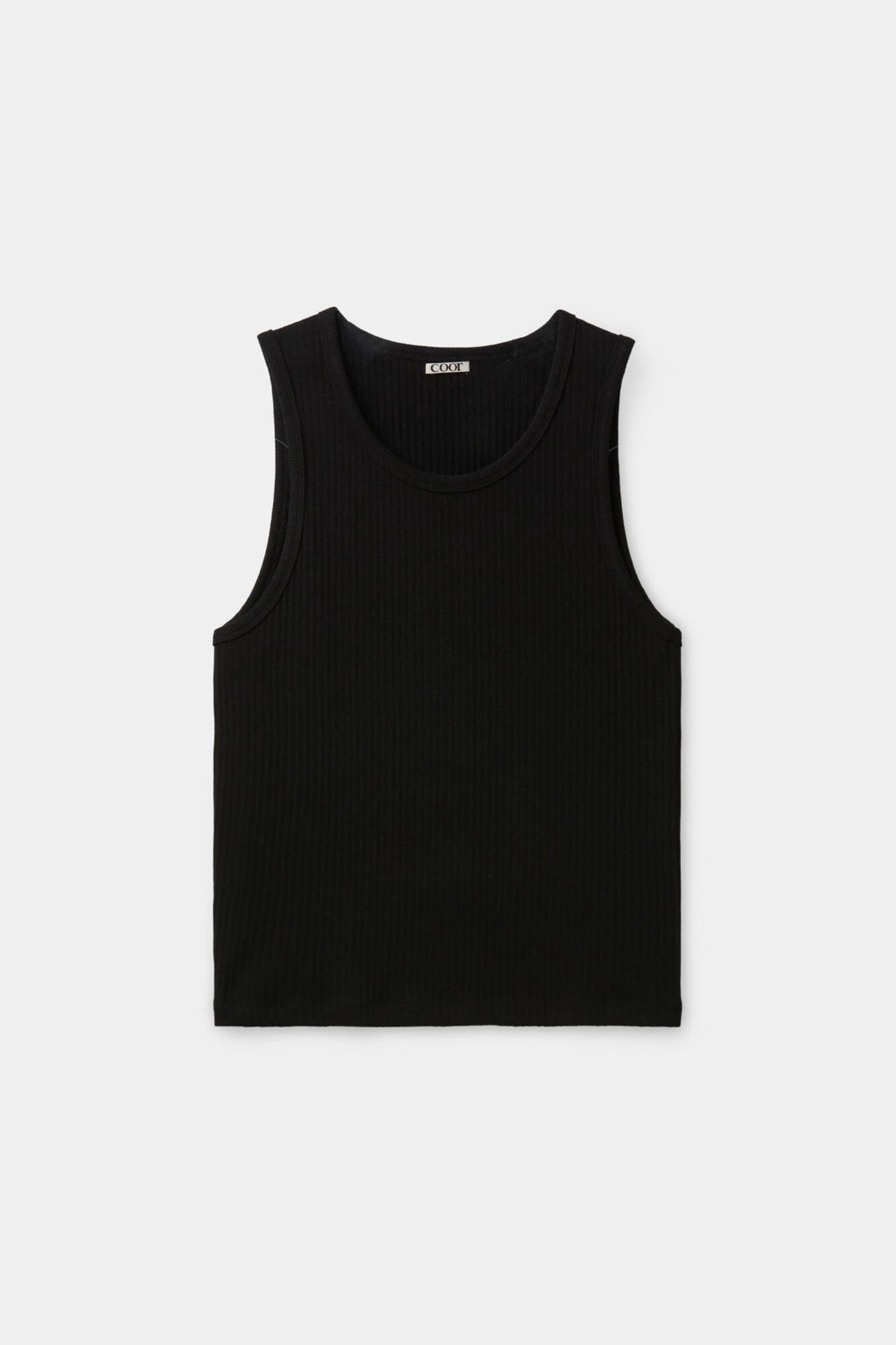 Coor - Scoop-Neck Ribbed Sleeveless (Black) product image 1 | TRAB K-Fashion Australia