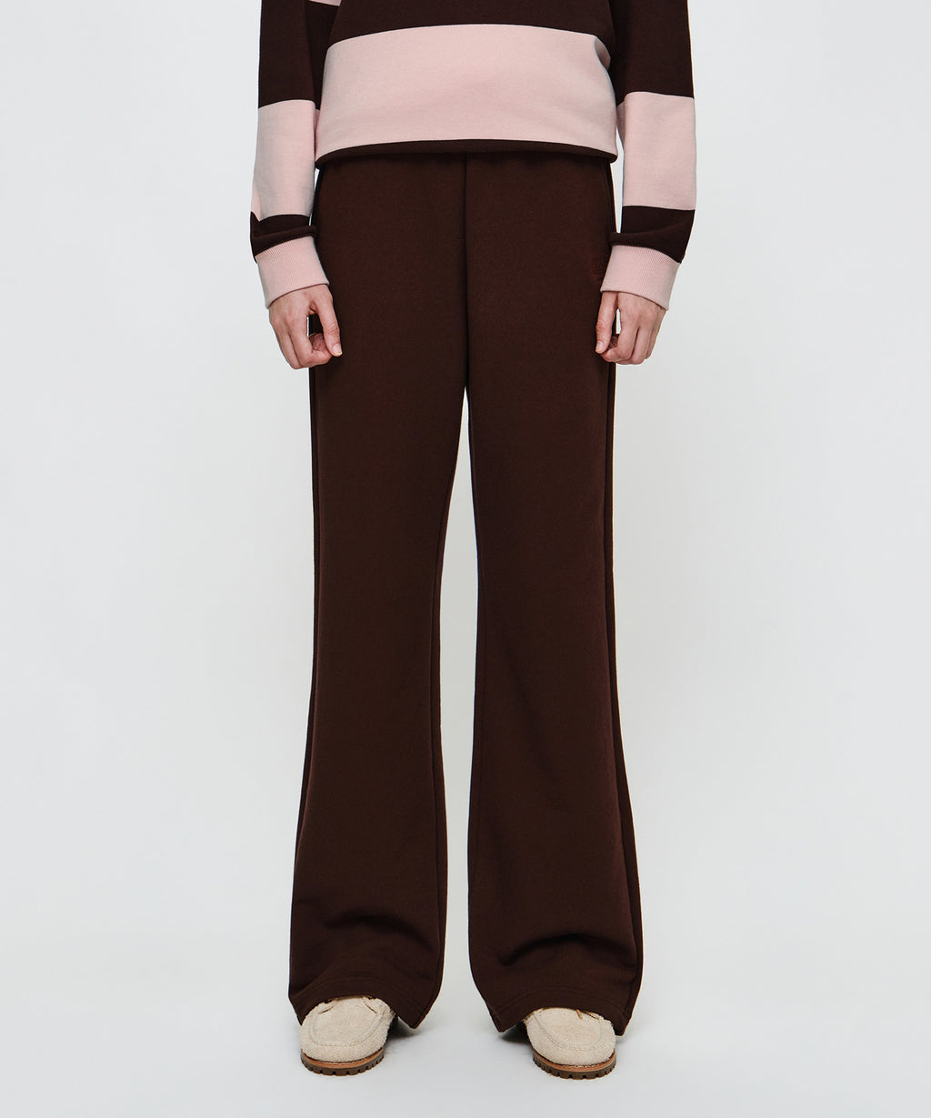 Marithe & Francois Girbaud - Classic Logo Sweat Pants (Brown) product image 1 | TRAB K-Fashion Australia