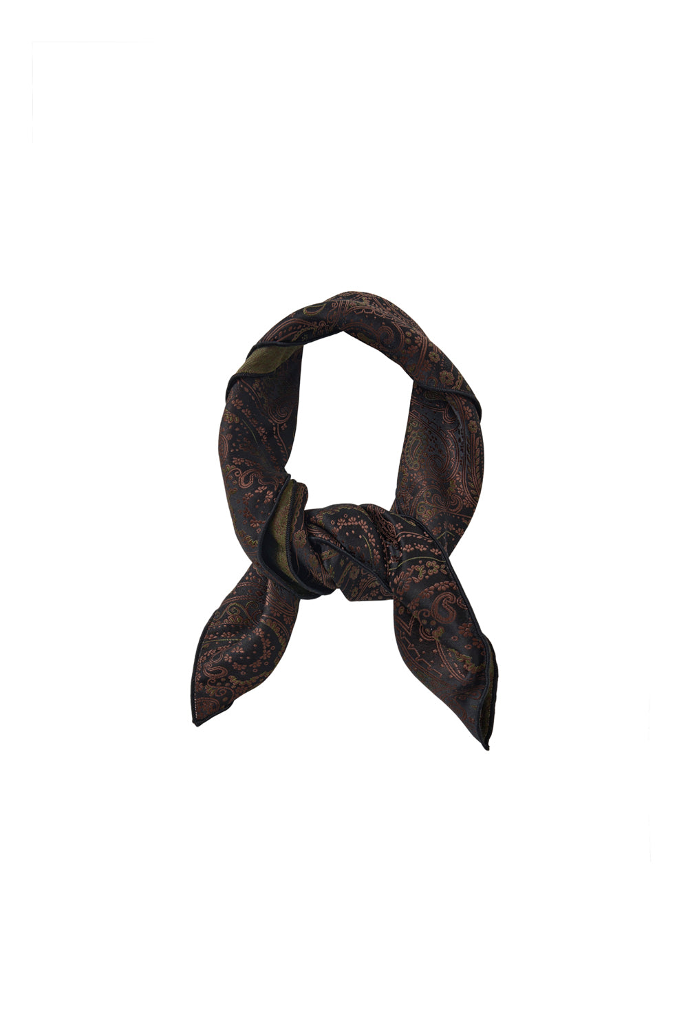 Hatchingroom - Paisley Bandana Scarf (Khaki) product image 1 | TRAB K-Fashion Australia