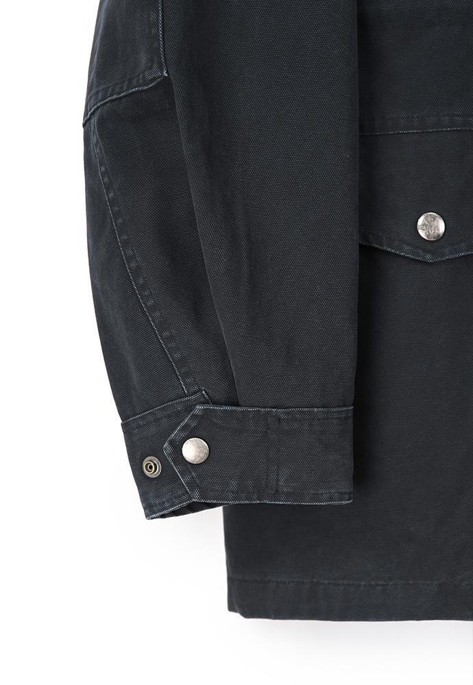 Art if acts - Leather Collar Garment Field Jacket (Faded Navy) product image 17 | TRAB K-Fashion Australia