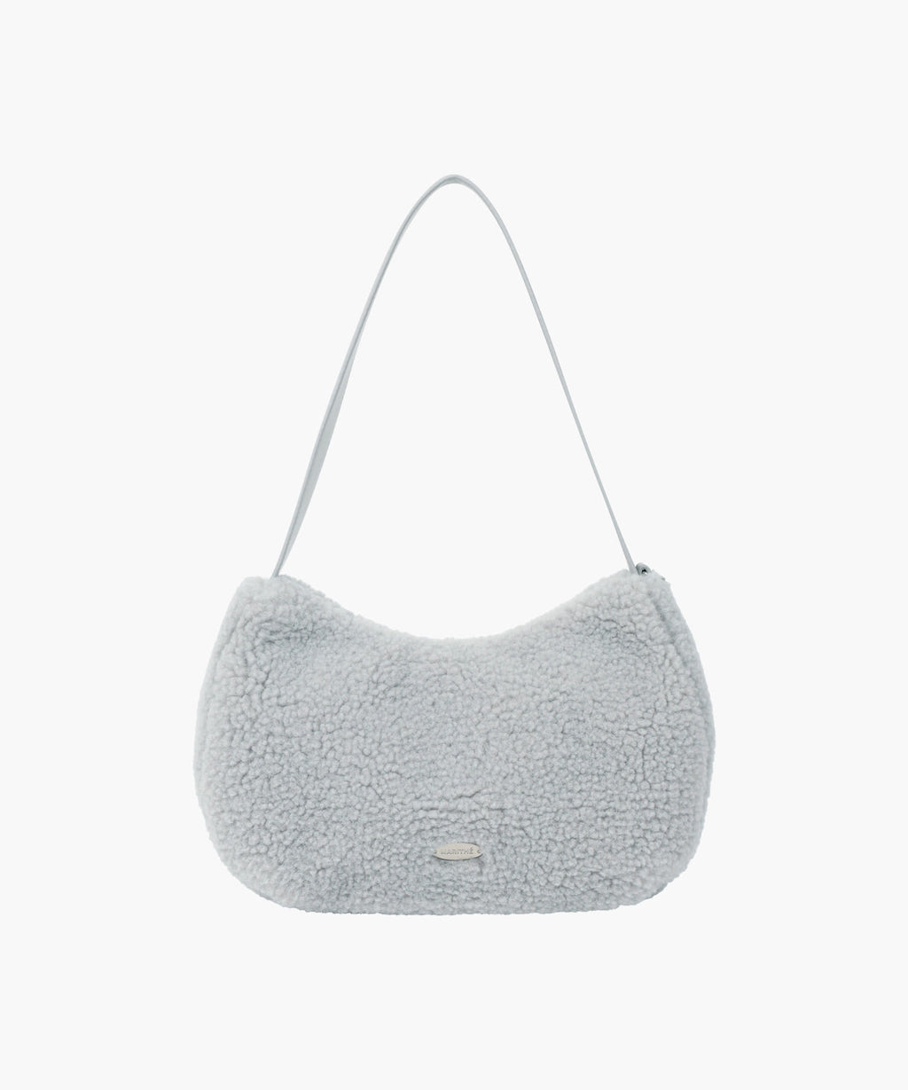 Marithe & Francois Girbaud - Fur Mini Tote Bag (Sky Blue) product image 1 | TRAB K-Fashion Australia