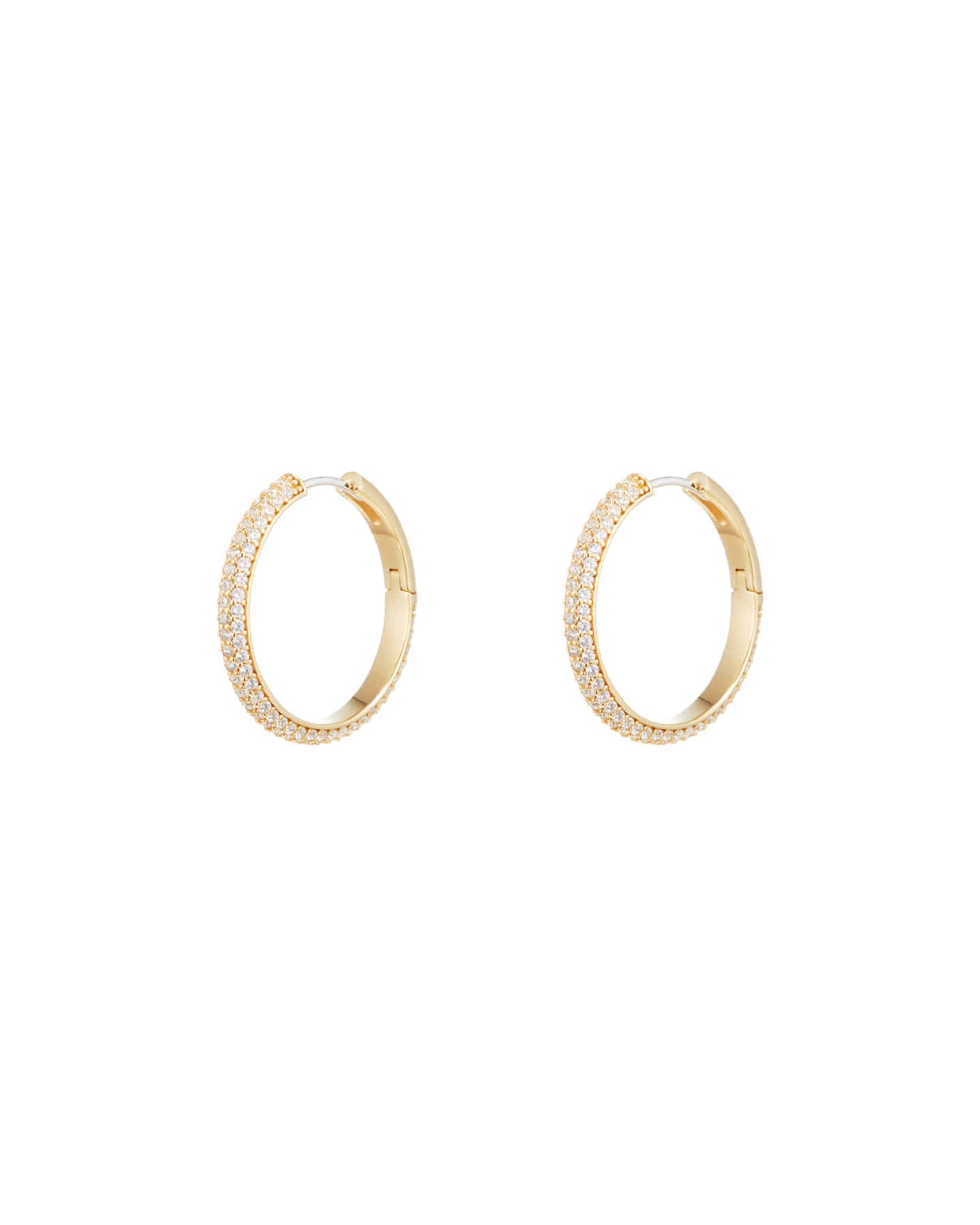Numbering - Basic Pave Hoop Earrings #3207 product image 10 | TRAB K-Fashion Australia