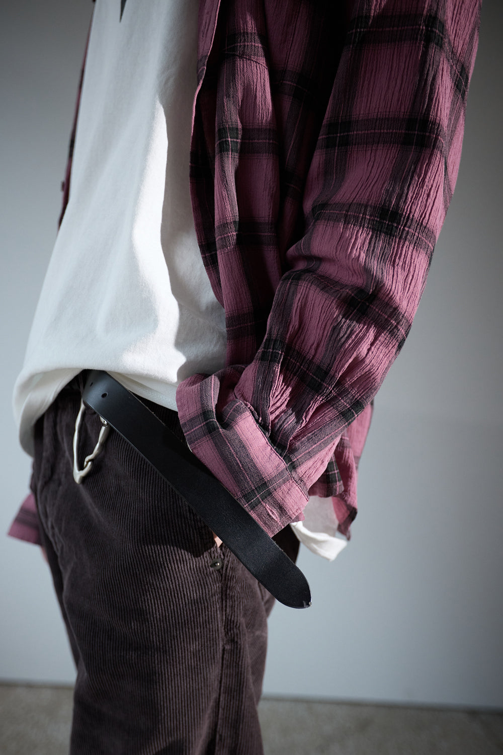 Hatchingroom - Classic Shirt Over Dyed Check (Pink) product image 10 | TRAB K-Fashion Australia