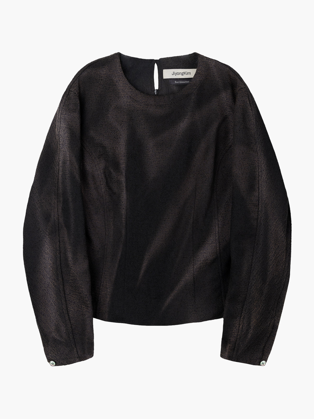 Jiyong Kim - Sun-Bleached Darted Blouse (Black) product image 6 | TRAB K-Fashion Australia