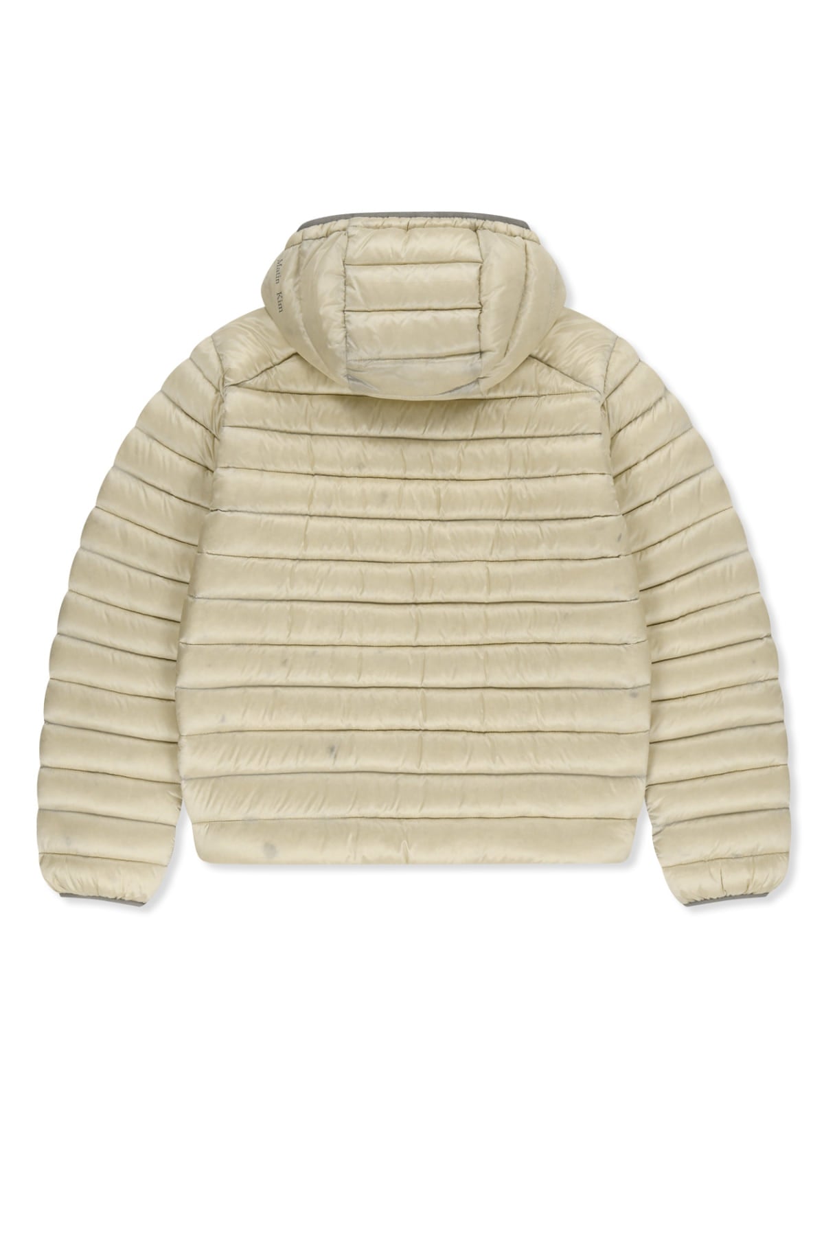 Matin Kim - Contrast Trim Light Down Hoody Jumper (Light Beige) product image 3 | TRAB K-Fashion Australia