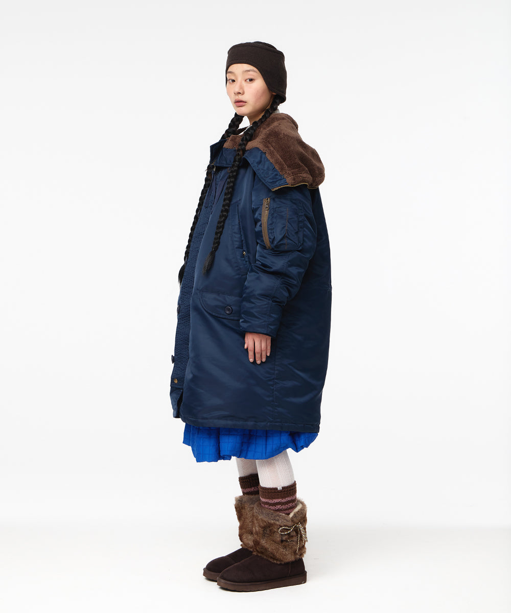 Coyseio - Hooded Field Down Jacket (Navy) product image 12 | TRAB K-Fashion Australia