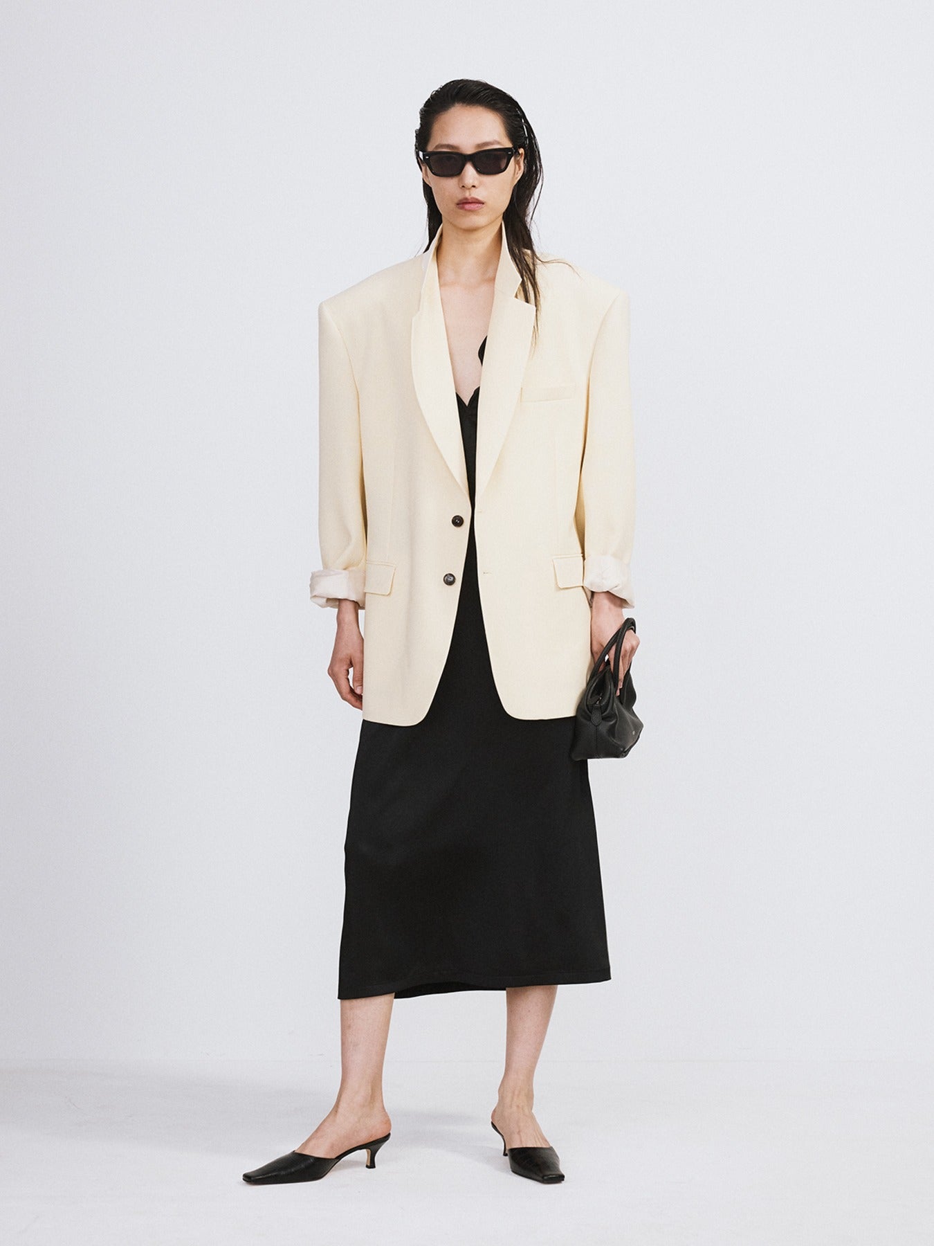 Recto - Oversized Structured Wool Jacket (Butter Beige) product image 1 | TRAB K-Fashion Australia