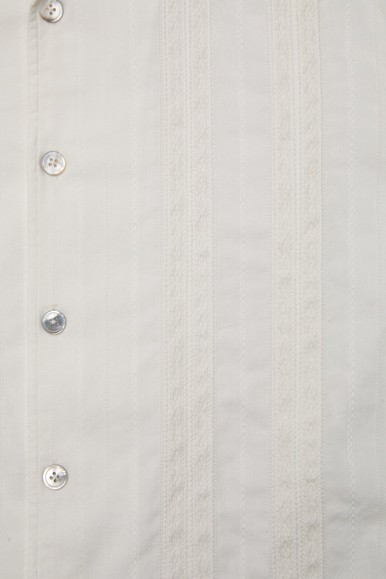 Coor - Guayabera Tape Half Shirt (White) product image 6 | TRAB K-Fashion Australia