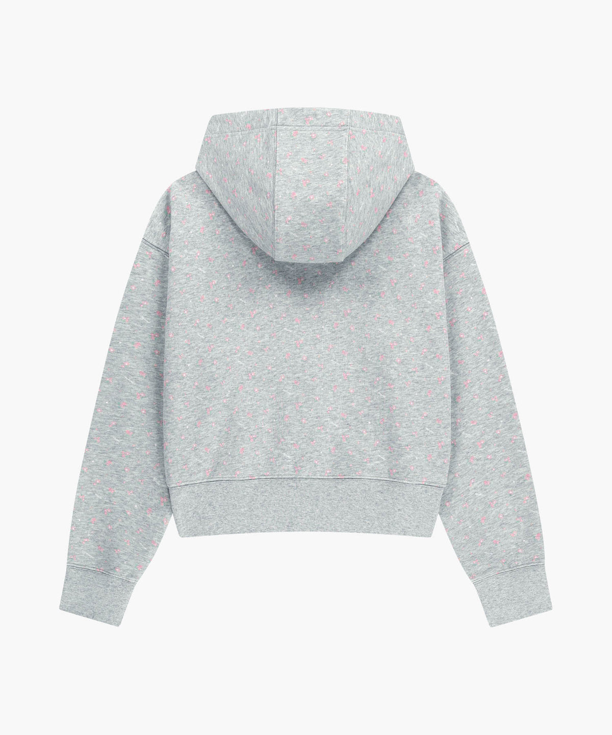 Marithe & Francois Girbaud - Classic Logo Crop Hoodie Zipup (Heather Gray) product image 2 | TRAB K-Fashion Australia