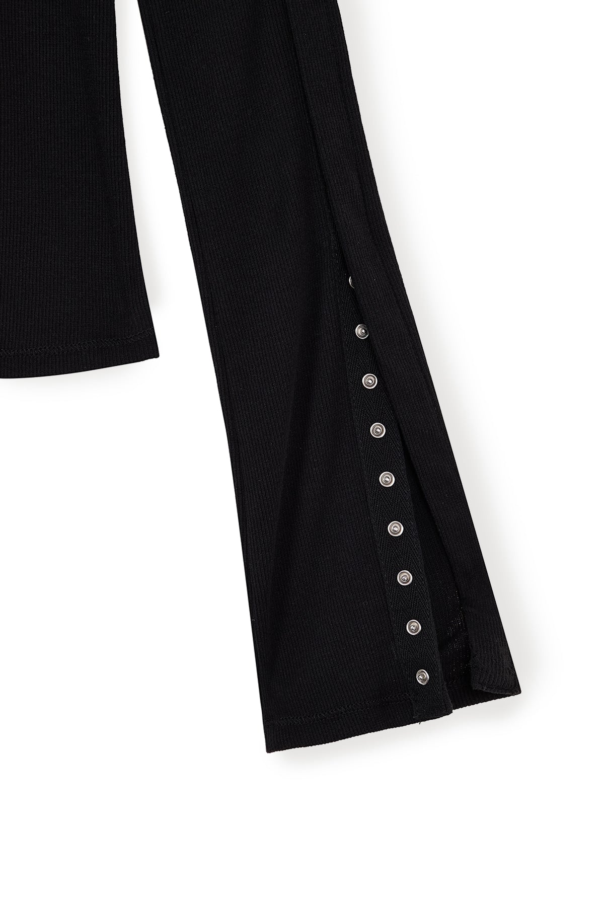Matin Kim - Snap Detail Slim Top (Black) product image 5 | TRAB K-Fashion Australia