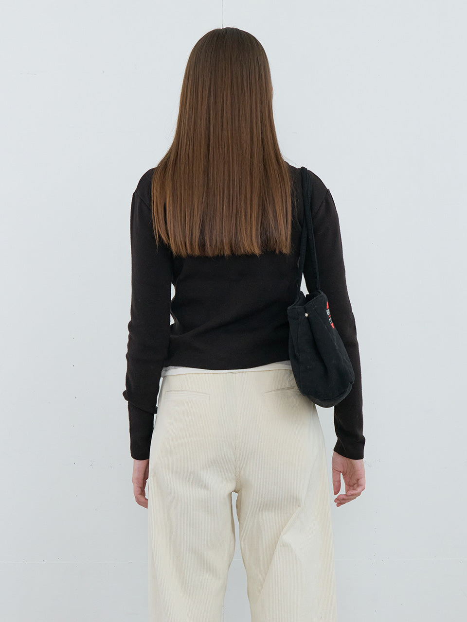 Kijun - Button Up Knit Top (Black) product image 2 | TRAB K-Fashion Australia