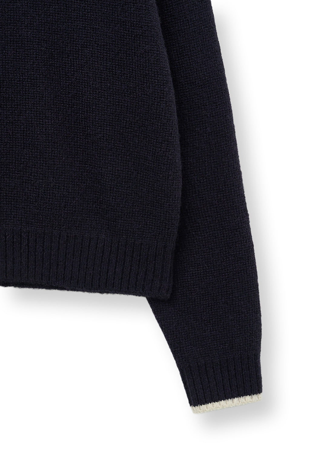 Matin Kim - Back Logo Collar Knit Top (Dark Navy) product image 5 | TRAB K-Fashion Australia