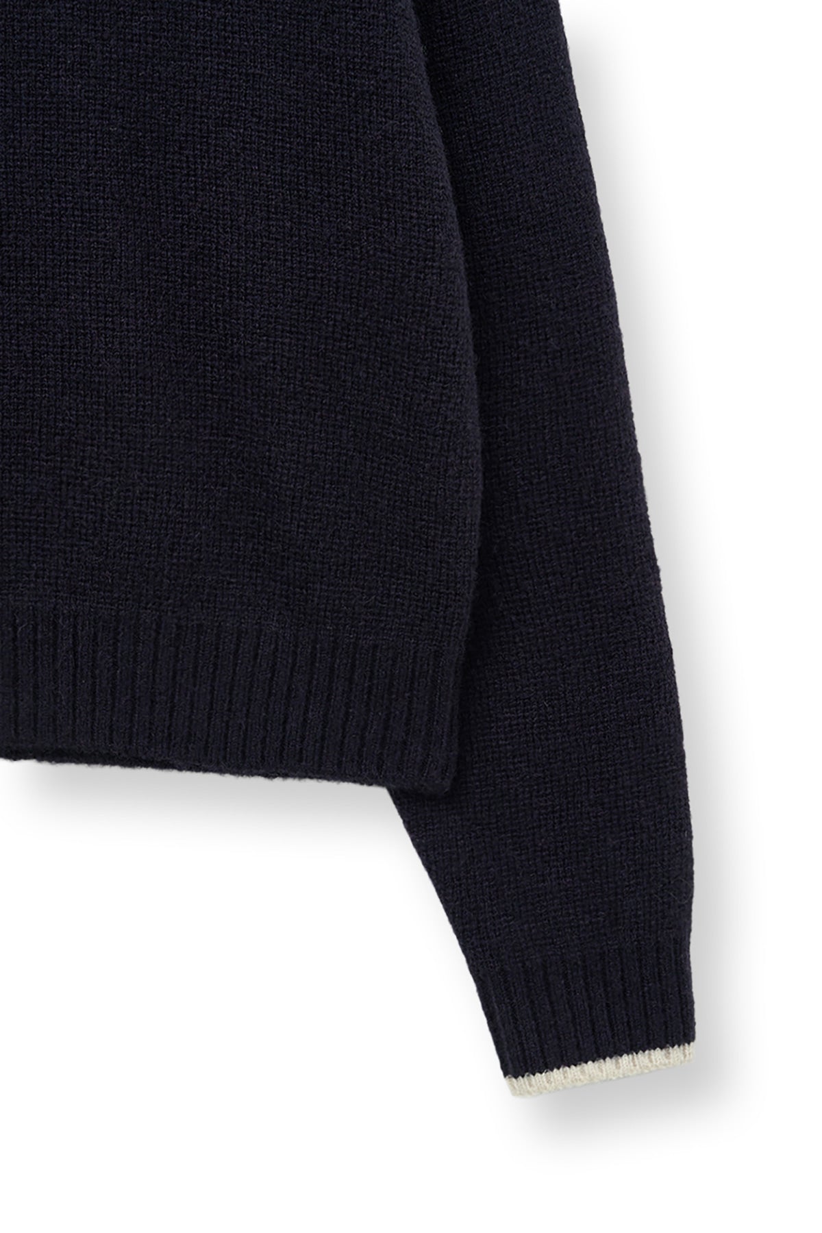 Matin Kim - Back Logo Collar Knit Top (Dark Navy) product image 5 | TRAB K-Fashion Australia