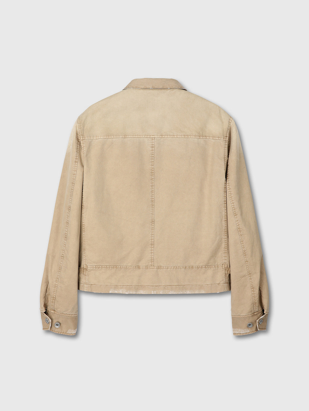 Tonywack - Garment-Dyed Cotton Distressed Mechanic Jacket (Faded Beige) product image 7 | TRAB K-Fashion Australia