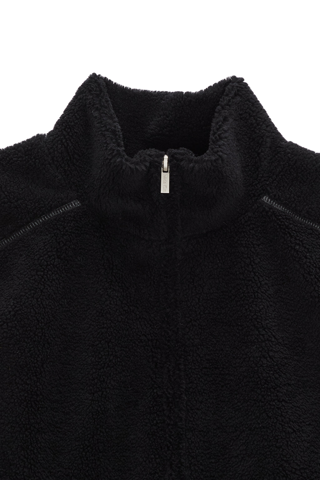 Matin Kim - Round Pocket Fleece Vest (Black) product image 3 | TRAB K-Fashion Australia