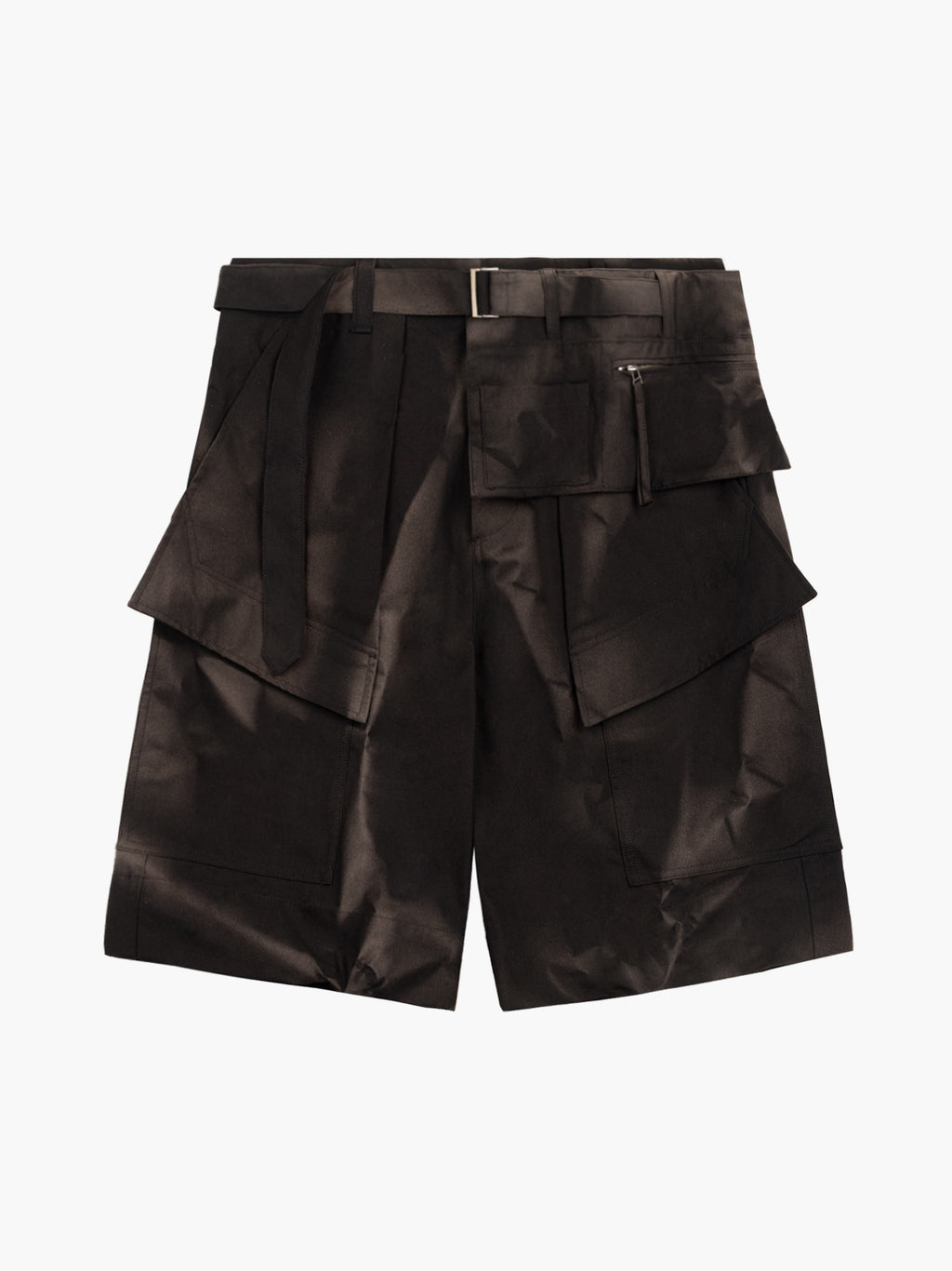 Jiyong Kim - Sun-Bleached Detachable Pocket Half Trousers (Black) product image 8 | TRAB K-Fashion Australia