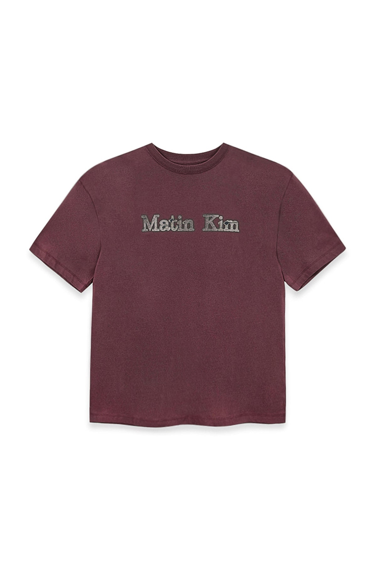 Matin Kim - Vintage Logo Graphic Top (Burgundy) product image 1 | TRAB K-Fashion Australia