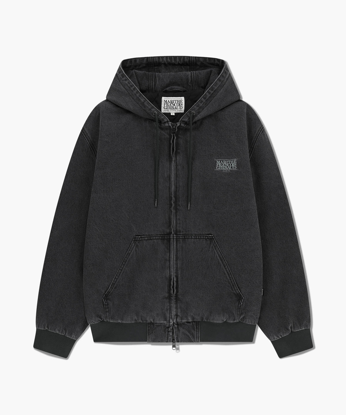 Marithe & Francois Girbaud - Denim Hoodie Jacket (Dark Gray) product image 1 | TRAB K-Fashion Australia