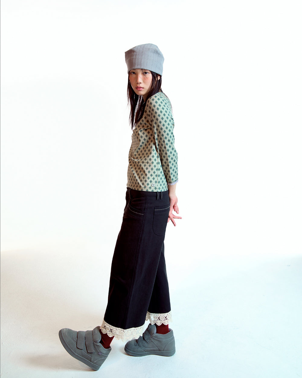 Coyseio - Flower Capri Sleeve (Light Khaki) product image 7 | TRAB K-Fashion Australia