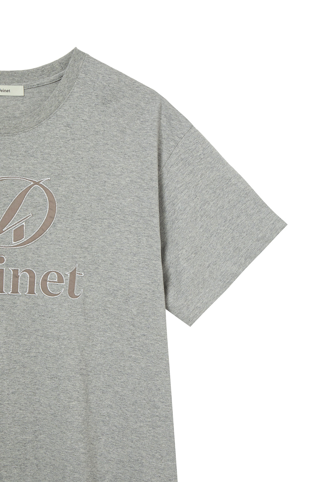 Deinet - Application Stitch T-Shirt (Melange Grey) product image 12 | TRAB K-Fashion Australia