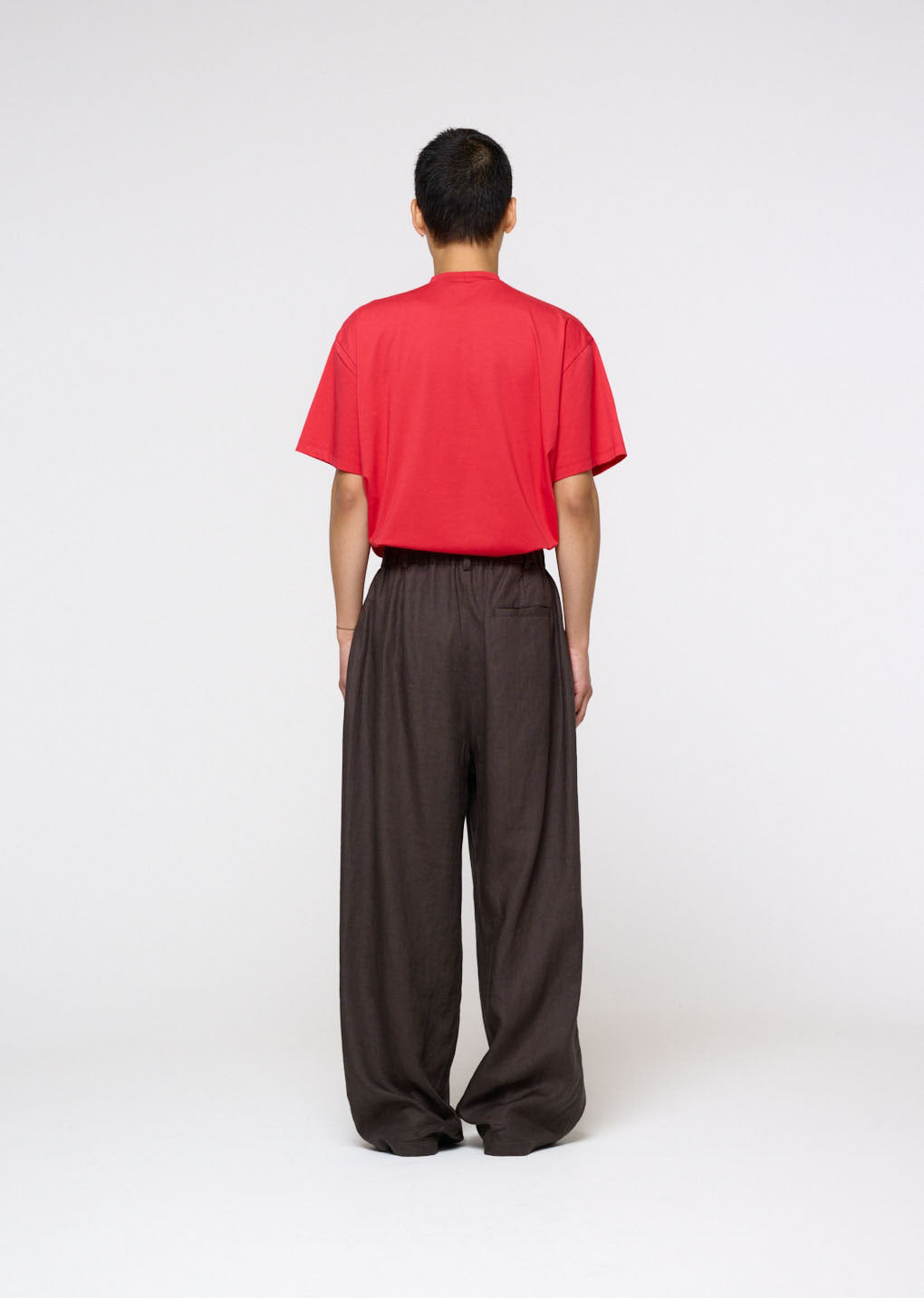 Amomento - Mock Neck T-shirt (Red) product image 4 | TRAB K-Fashion Australia
