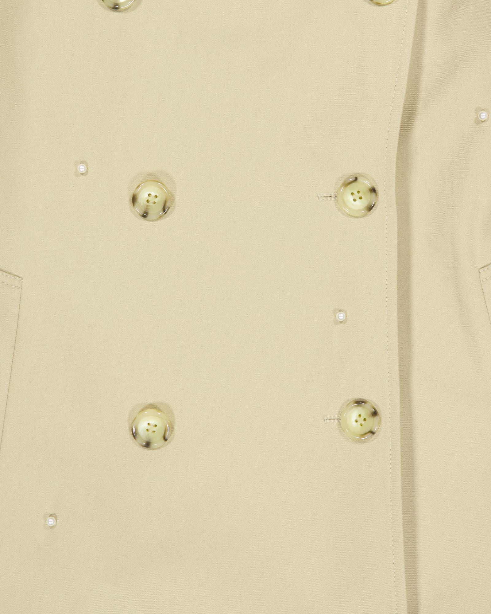 Kimhe Kim - Pearl Embellished Trench Coat (Beige) product image 12 | TRAB K-Fashion Australia