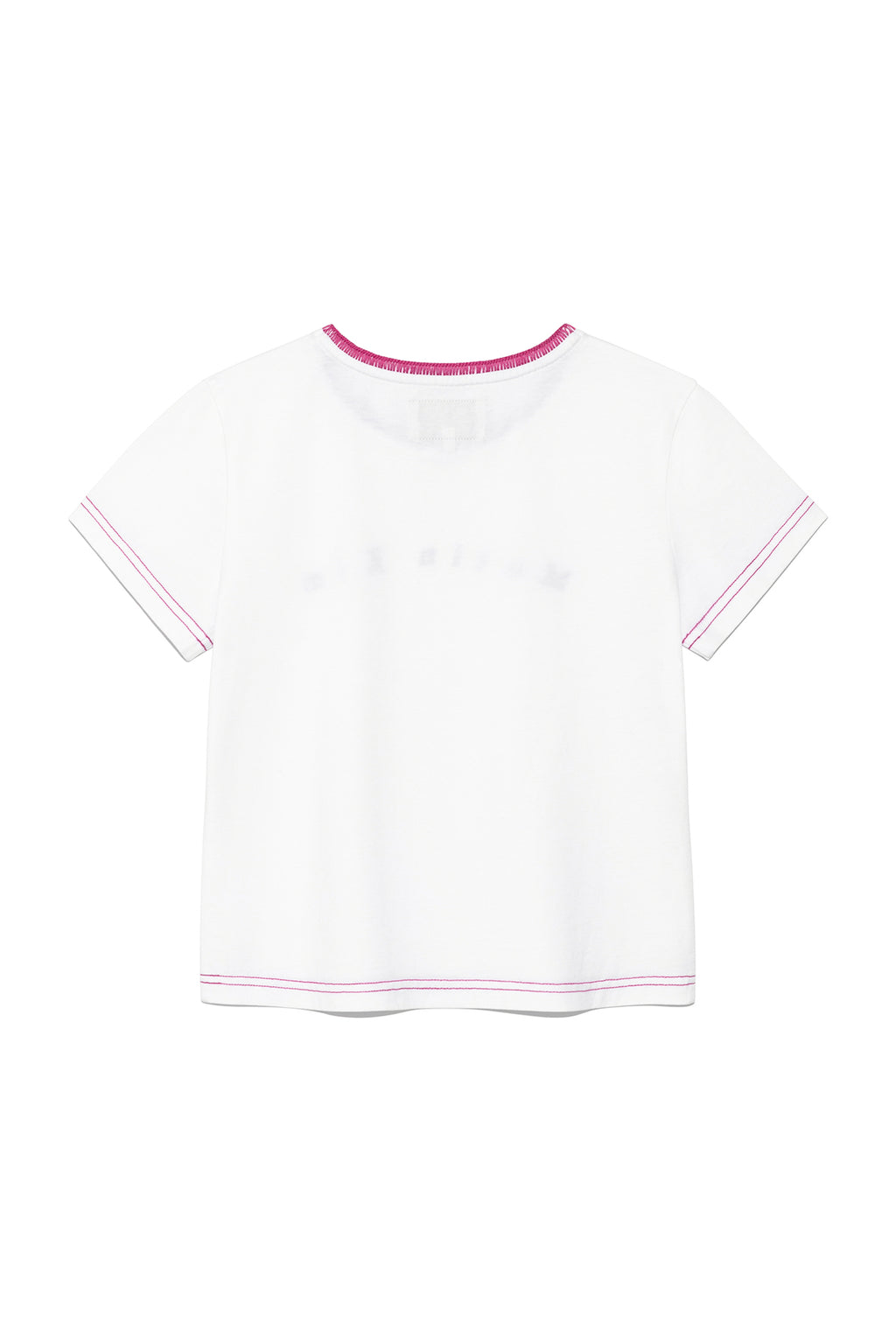 Matin Kim - Color Point Arch Logo Top (White) product image 2 | TRAB K-Fashion Australia