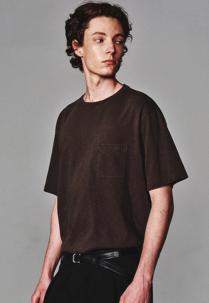 Art if acts - Garment Dyed Slub Pocket T-Shirt (Charcoal) product image 5 | TRAB K-Fashion Australia