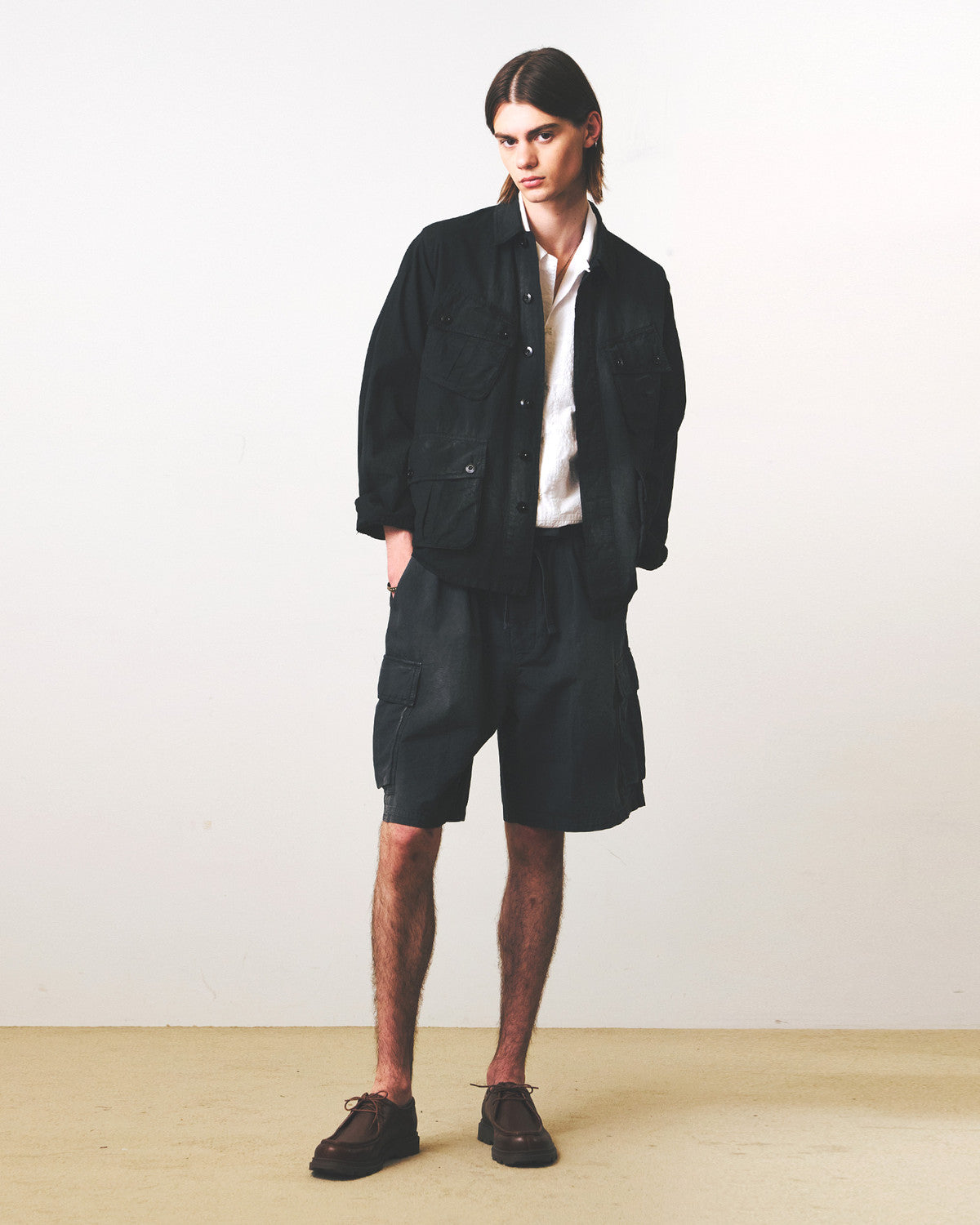 Eastlogue - Jungle Fatigue Jacket (Vintage Black Linen) product image 4 | TRAB K-Fashion Australia
