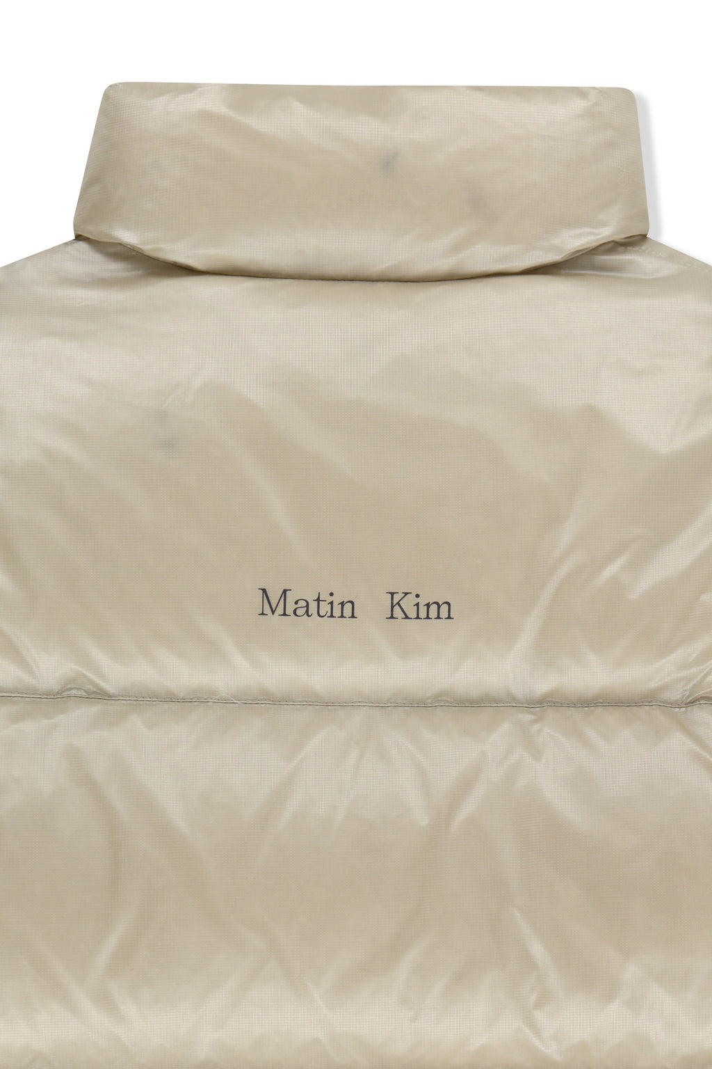 Matin Kim - Icon Logo Down Jumper (Light Beige) product image 6 | TRAB K-Fashion Australia