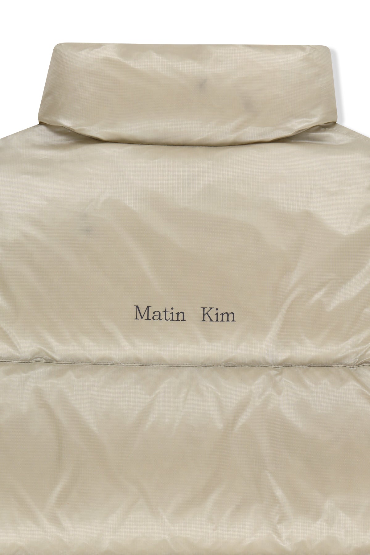 Matin Kim - Icon Logo Down Jumper (Light Beige) product image 6 | TRAB K-Fashion Australia