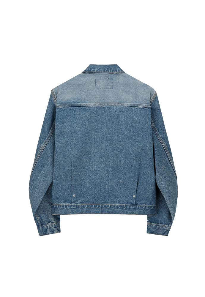 Tonywack - Constructed Pleats Denim Jacket (Faded Vintage Blue) product image 7 | TRAB K-Fashion Australia