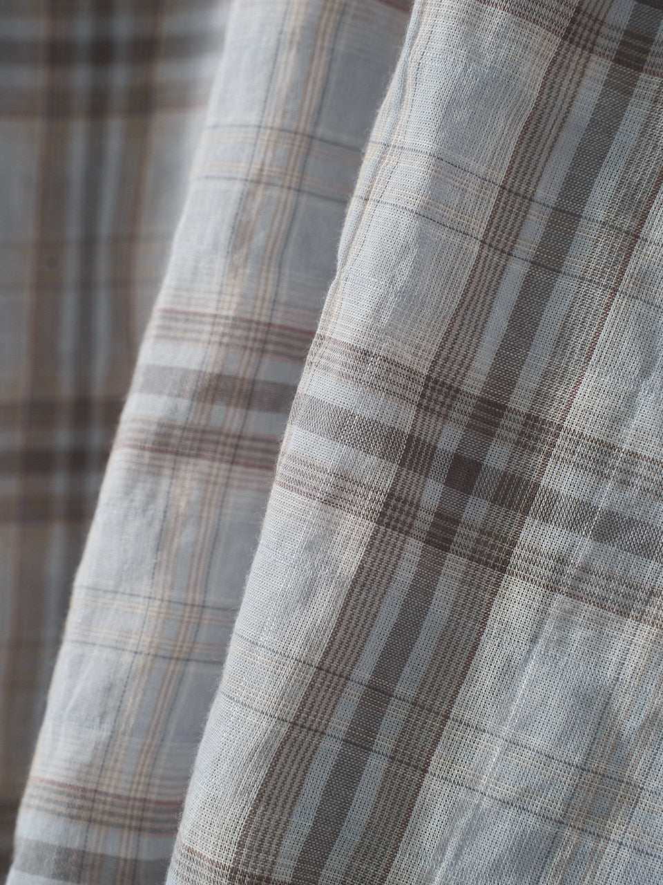 Kijun - Sheer Check Shirt (Sky Blue) product image 12 | TRAB K-Fashion Australia