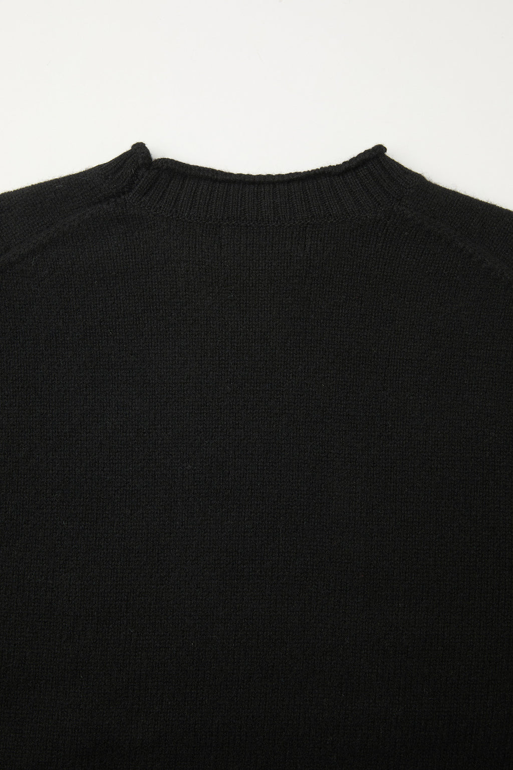 Coor - Wool Cropped Pocket Crewneck Sweater (Black) product image 8 | TRAB K-Fashion Australia