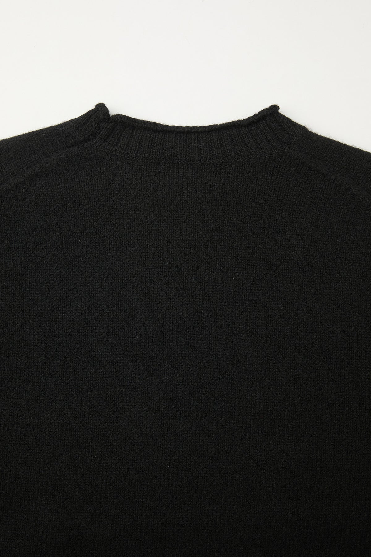 Coor - Wool Cropped Pocket Crewneck Sweater (Black) product image 8 | TRAB K-Fashion Australia