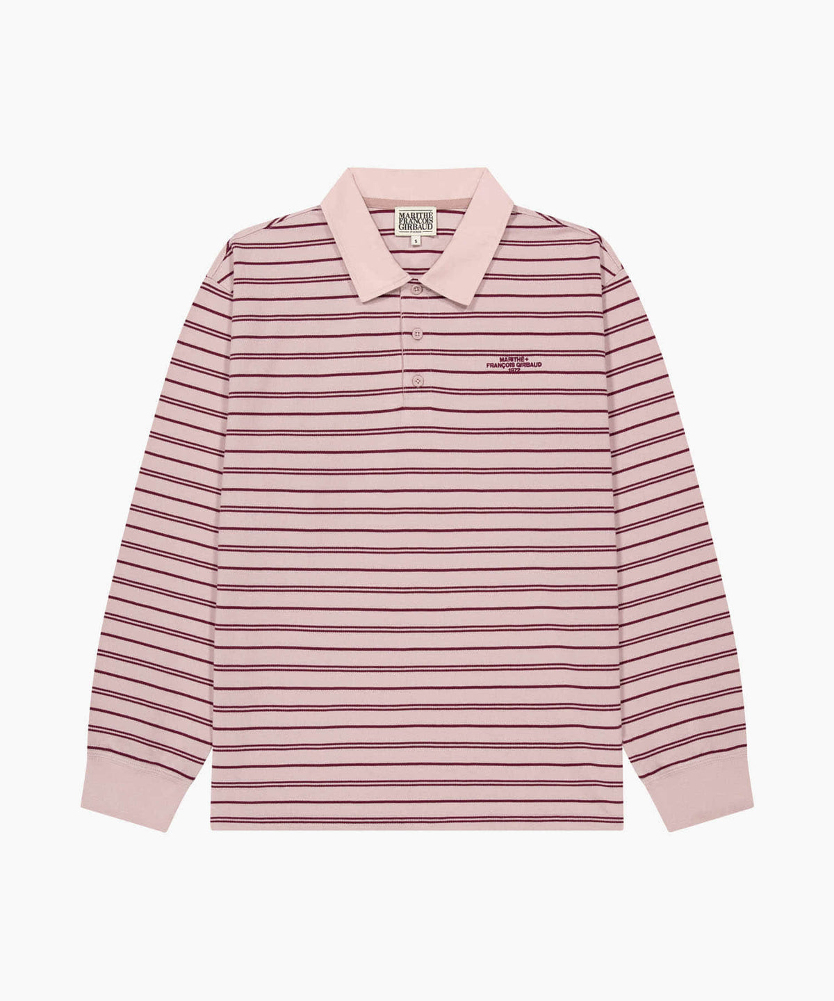 Marithe & Francois Girbaud - Stripe Pique Long Sleeve Tee (Pink) product image 6 | TRAB K-Fashion Australia