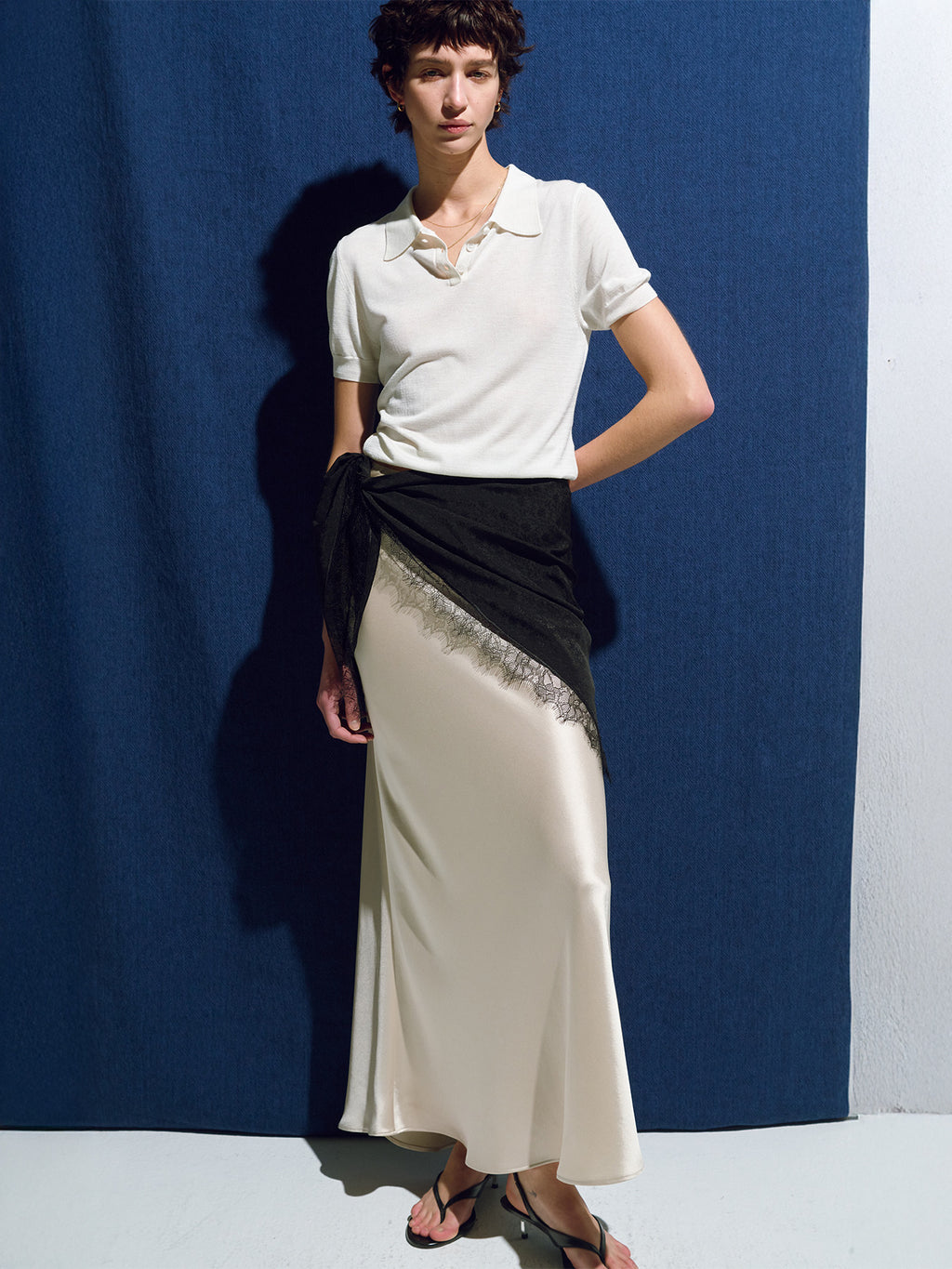Tonywack - Slip Maxi Skirt (Beige) product image 5 | TRAB K-Fashion Australia