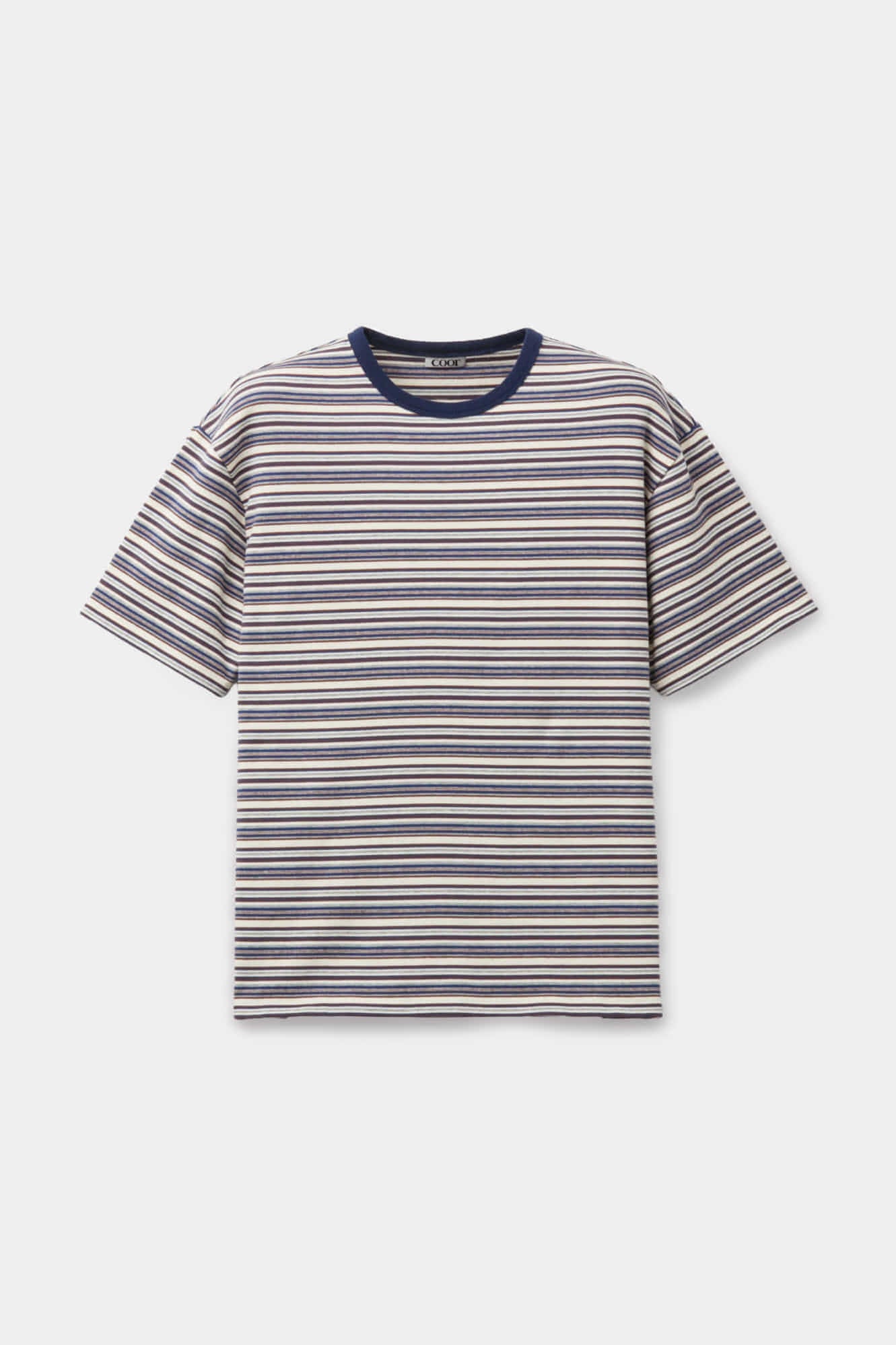 Coor - Multi-Pin Stripe T-Shirt (Blue) product image 1 | TRAB K-Fashion Australia