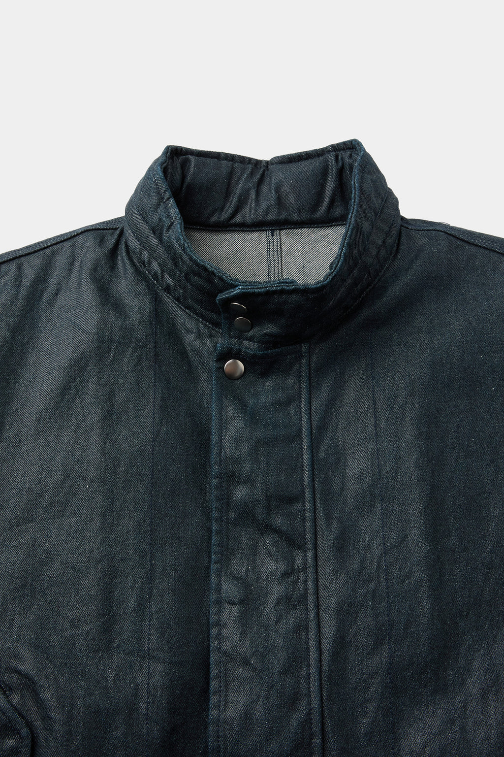 Coor - Coated Denim Stand Neck Jumper (Teel Blue) product image 5 | TRAB K-Fashion Australia